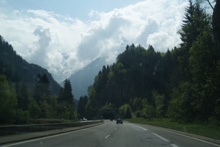 The drive from Annency to Chamonix