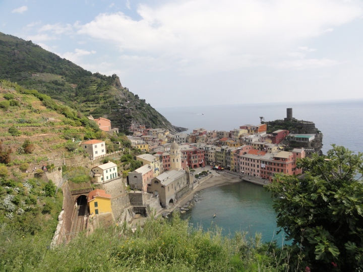 The sight of Vernazza towards the end of our hike